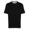 Brunello Cucinelli Layered-effect Crewneck T-shirt In Black