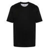 Brunello Cucinelli Silk And Cotton-blend Jersey T-shirt In Black