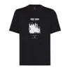 Brunello Cucinelli Cotton Paris Graphic Print T-shirt In Black