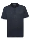 Brunello Cucinelli Classic S/s Cotton Polo In Blue