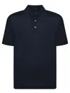 Brunello Cucinelli Linen-blend Polo Shirt In Blue