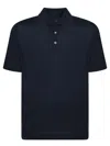 Brunello Cucinelli Linen-blend Polo Shirt In Blue