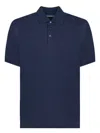 Brunello Cucinelli Contrasting-trim Cotton Polo Shirt In Blue