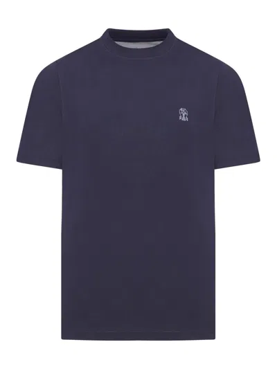 Brunello Cucinelli T-shirts In Blue