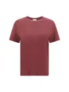 Brunello Cucinelli T-shirts In Brown