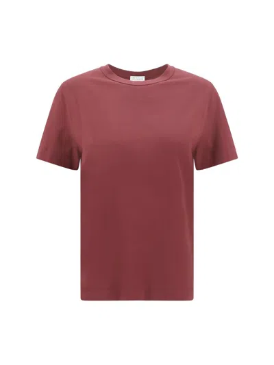 Brunello Cucinelli T-shirts In Brown