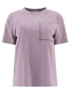 Brunello Cucinelli Monili Embellished T-shirt In Purple