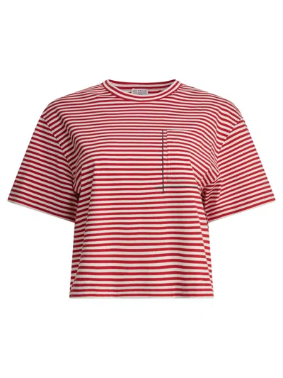 Brunello Cucinelli T-shirts Red