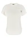 Brunello Cucinelli Women Pocket T-shirt In White