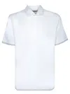 Brunello Cucinelli White Piquã© Polo Shirt In White