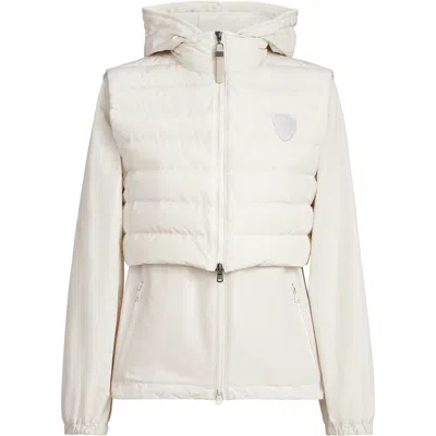 Brunello Cucinelli Taffeta Down Jacket In Multi