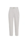 Brunello Cucinelli Tailor Fit Trousers In White