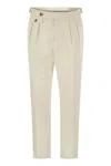 Brunello Cucinelli Cotton Corduroy Straight Pants In Beige