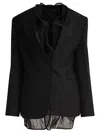 Brunello Cucinelli Tailored Black Jacket With Single-button Closure In Black