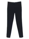 Brunello Cucinelli Tailored Black Trousers With Clean Front In Blue