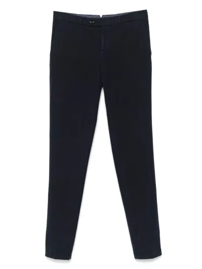 Brunello Cucinelli Tailored Black Trousers With Clean Front In Blue