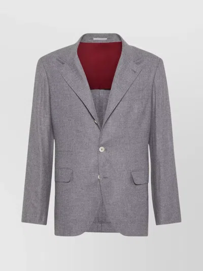 BRUNELLO CUCINELLI TAILORED BLAZER NOTCH LAPELS