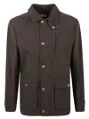 Brunello Cucinelli Cotton Water-resistant Field Jacket In Brown