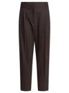 Brunello Cucinelli Tailored Trousers With Back Pocket And Belt Loops In Brown