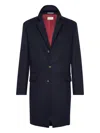 Brunello Cucinelli Cashmere Outwear Jacket Clothing In Blue
