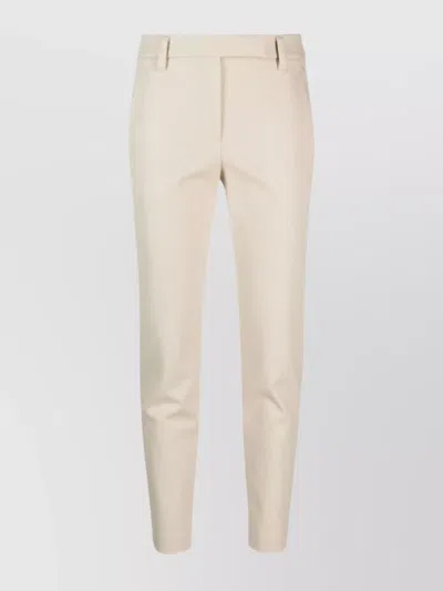 BRUNELLO CUCINELLI TAILORED COTTON TROUSERS BELT LOOPS