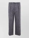 Brunello Cucinelli Tailored Cropped Trousers Pockets In Gray