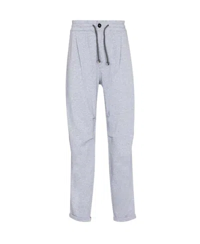 Brunello Cucinelli Tailored Drawstring Track Pants In White