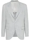 Brunello Cucinelli Tailored Grey Jacket In Gray
