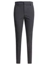 Brunello Cucinelli Tailored Grey Trousers With Mid-rise Waist In Gray