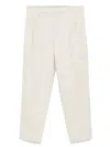 Brunello Cucinelli Trousers With Belt Loops And Side Pockets In Neutral