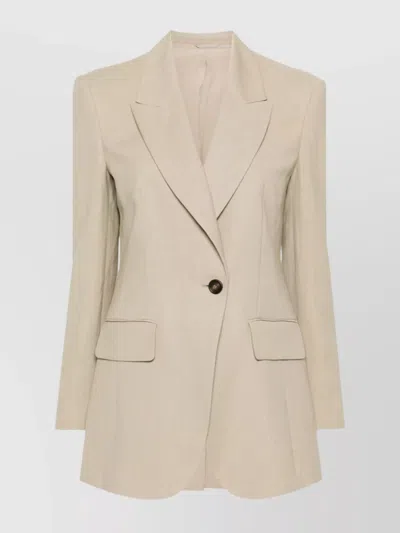 BRUNELLO CUCINELLI TAILORED JACKET WITH NOTCHED LAPELS
