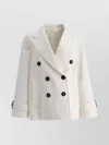 Brunello Cucinelli Monili Bead-embellished Peacoat
