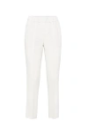 Brunello Cucinelli Pant Pleated Design Acetate Blend In Vanilla