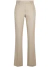 Brunello Cucinelli Tailored Mid-rise Trousers With Flared Legs In Green