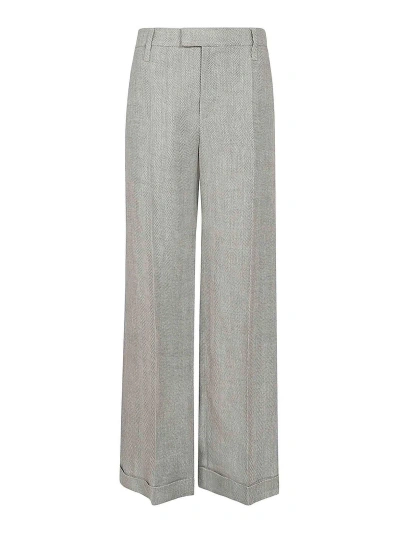 Brunello Cucinelli Tailored Pants In Light Grey