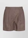 Brunello Cucinelli Tailored Pleated Shorts Elastic Waistband