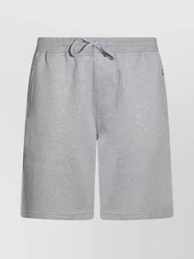 Brunello Cucinelli Tailored Shorts With Pockets And Elastic Waistband In Grey