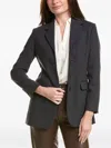 Brunello Cucinelli Tailored Single-breasted Blazer In Gray