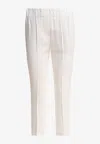 Brunello Cucinelli Tailored Straight Pants In White