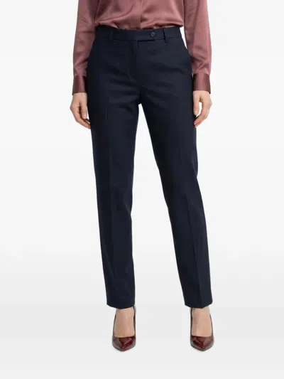 Brunello Cucinelli Tailored Straight-leg Trousers In Blue
