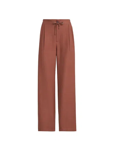 Brunello Cucinelli Tailored Track Pants In Brown