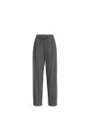Brunello Cucinelli Drawstring Tailored Trousers In Black