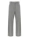 Brunello Cucinelli Trousers With Belt Loops And Pockets In Gray