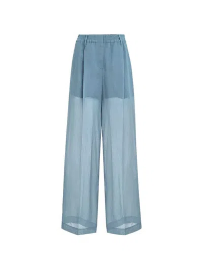 Brunello Cucinelli Tailored Trousers In Blue