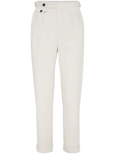Brunello Cucinelli Tailored Trousers In White