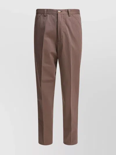 BRUNELLO CUCINELLI TAILORED TROUSERS WITH BACK POCKETS AND BELT LOOPS