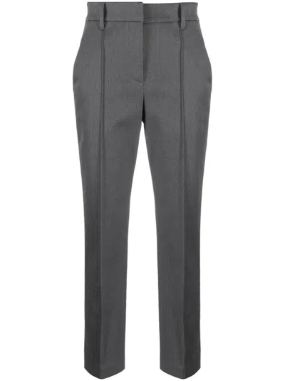 BRUNELLO CUCINELLI BRUNELLO CUCINELLI TAILORED TROUSERS WITH COTTON BLEND AND FIT