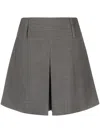 Brunello Cucinelli Tailored Wide-leg Shorts In Grey