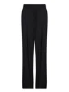 Brunello Cucinelli Poplin Wide Trousers In Black