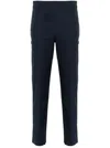 Brunello Cucinelli Tailored Cotton-blend Trousers In Blue